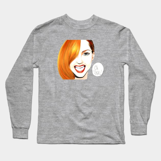 Oh Yeah Balloon Girl Long Sleeve T-Shirt by jessicaguarnido